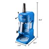 Great Northern Popcorn Great Northern Shaved Ice Machine, Slushie Maker with Stainless Steel Blades for Frozen Drinks, Blue 575406DYT